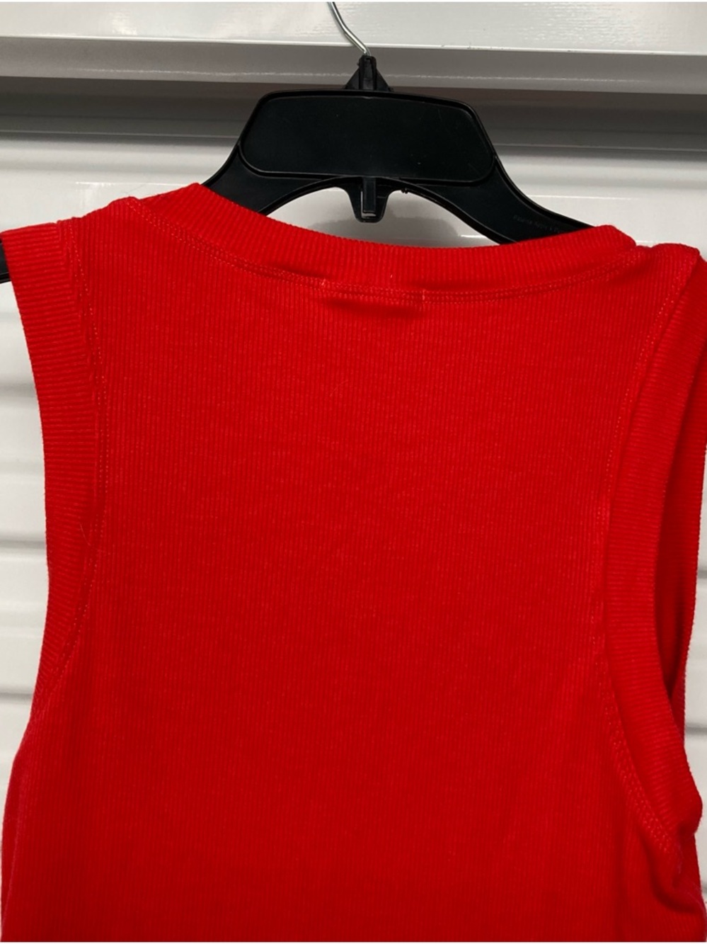 LNA Vibrant Red Ribbed Tank Top - Picture 6 of 10